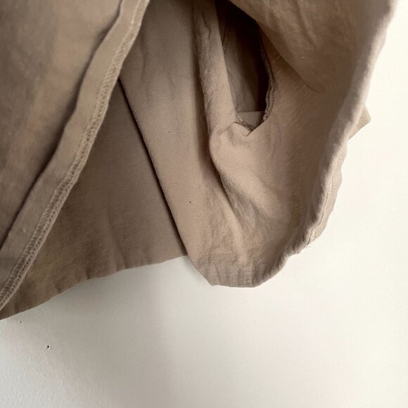 Vintage midnight rider cropped t-shirt urban tan beige motorcycle yoga athletic - Picture 4 of 4